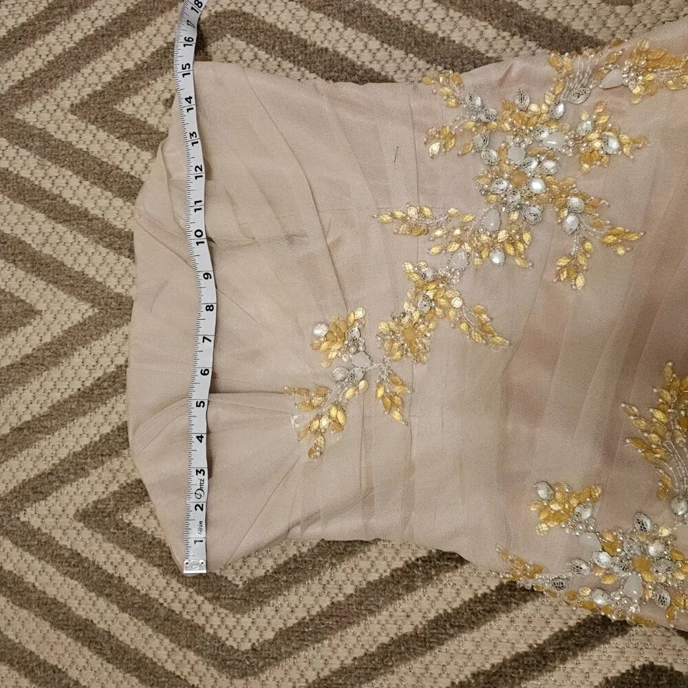 The Anjolique Wedding dress Champagne in 8 NWT - Picture 9 of 10